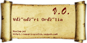 Vásári Orália névjegykártya